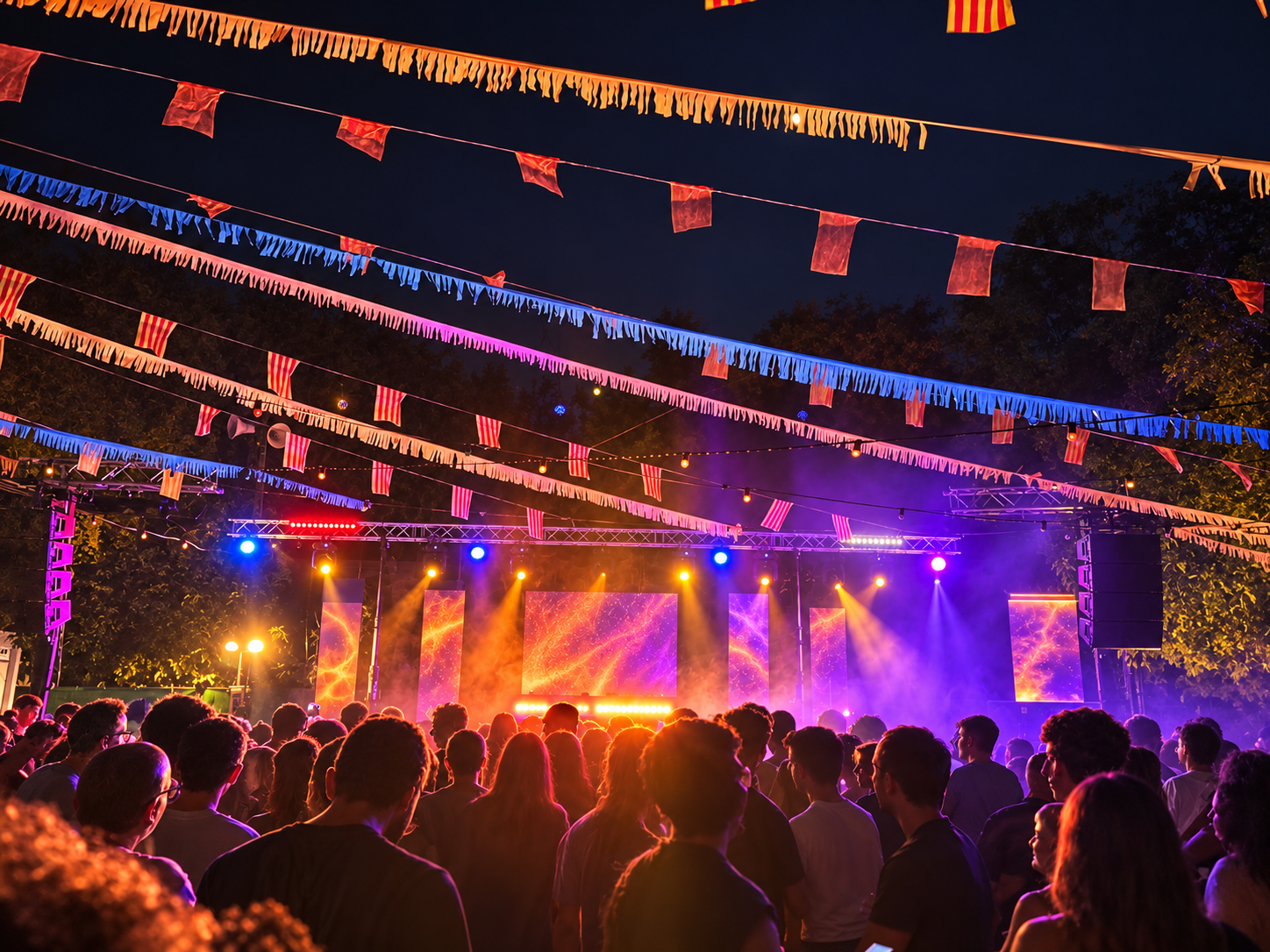 Muntatge audiovisual d’AT PRO EVENTS amb so, il·luminació i pantalles